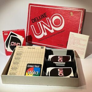 Vintage 1978 Deluxe UNO Card Game - Red Box